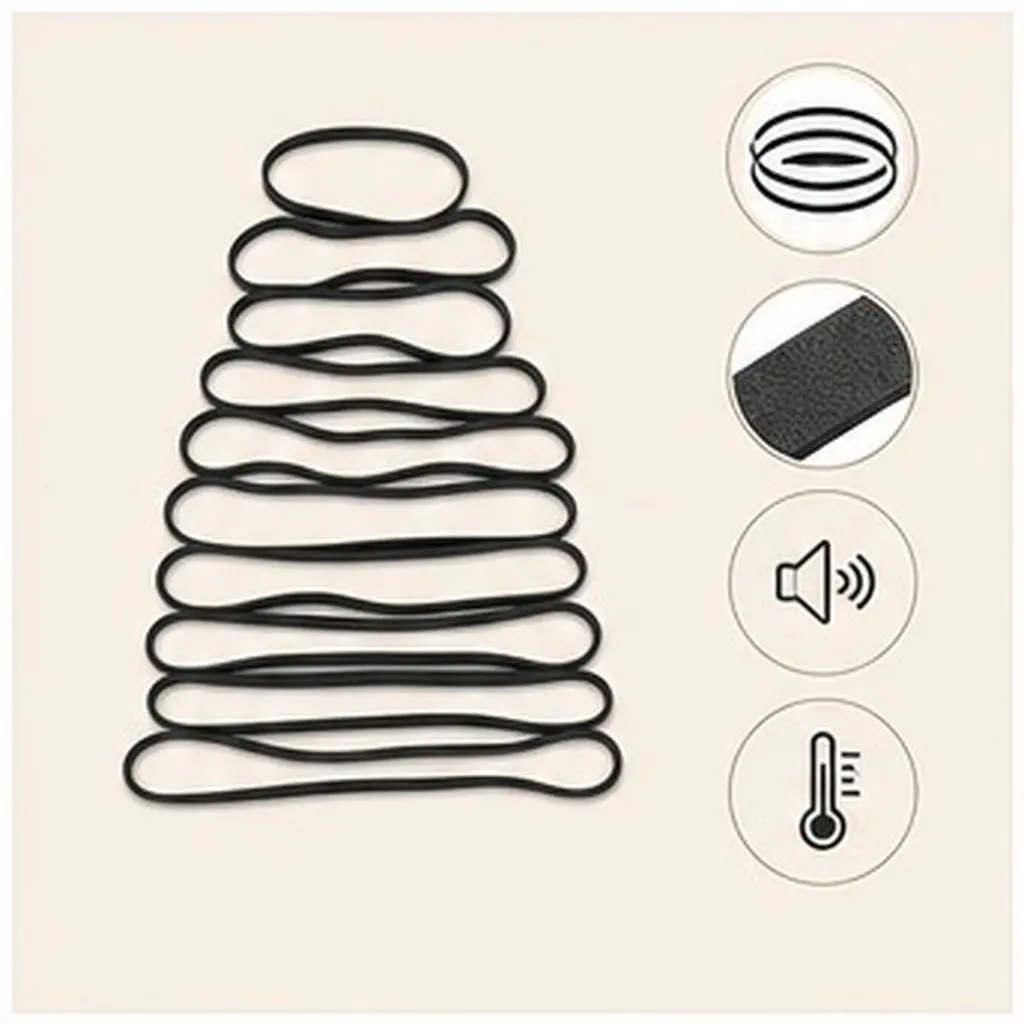 11Pcs Universal Phonograph Belt Kit Flat Rubber Turntable Belt for Stereo Record Player Parts Temperature Adaptive Quiet