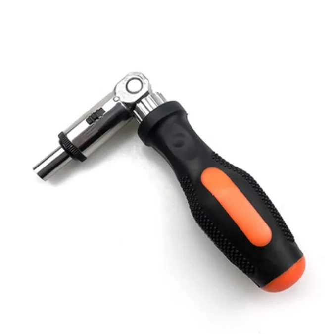 1/4 Inch Hex Interface Multi-Function Ratchet Screwdriver Adjustable 0-180 Degrees Angle Left Right Turn Variable Speed for Elec