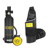 DIDEEP 1Liter  CE Approved 10-20Mins Diving Scuba Air Tank Set Underwater