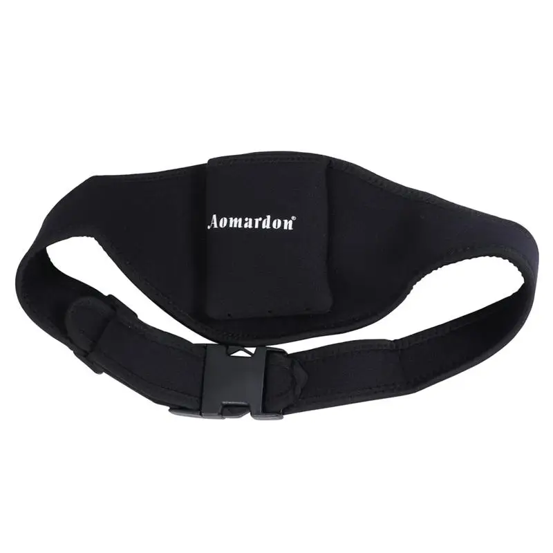 Secure and Convenient Microphone Transmitter Pouch Adjustable Mic Belt for Fitness and Presentations Black Color