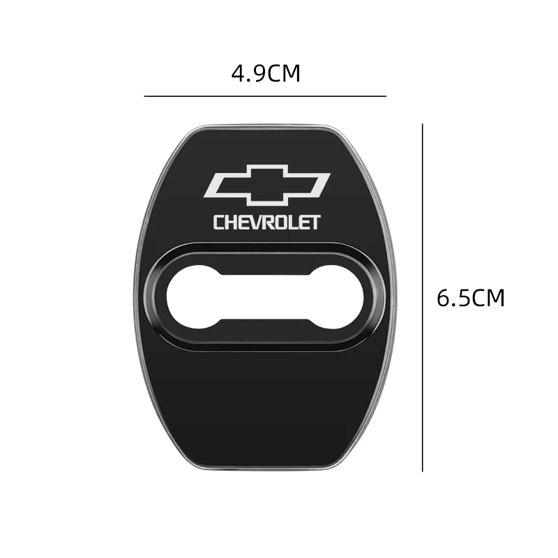 For Chevrolet Trax Cruze Malibu Camaro Cavalier Equinox Orlando accessories 4pcs Stainless Steel Car Door Lock Cover Car Styling