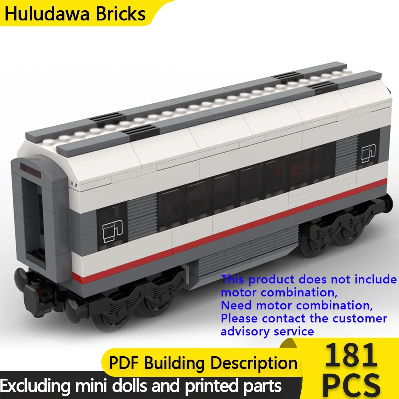 Model samochodu miejskiego MOC Klocki konstrukcyjne Pociąg pasażerski Wagon barowy Technologia modułowa Prezenty świąteczne dla dzieci Zabawki do składania Zestaw