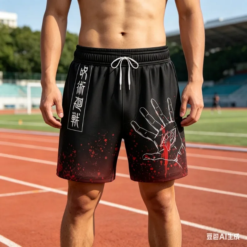 2026 Summer Anime Spell Return Theme Sports Shorts 3D Printing Casual Fashion Street Beach Men's and Women's Plus Size Shorts