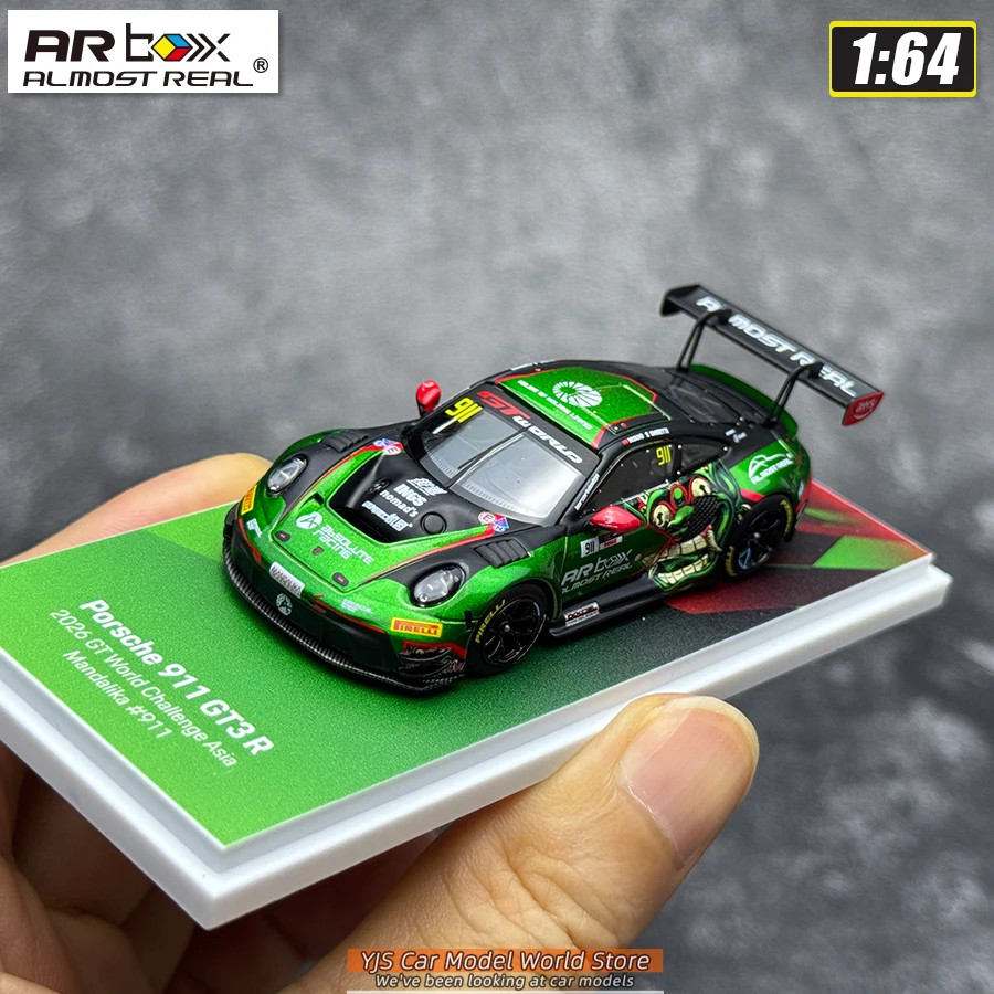 AR BOX Diecast Modell 1/64 Porsche 911 GT3 R 2026 GT Automodell Sammlerstück – Detail 2