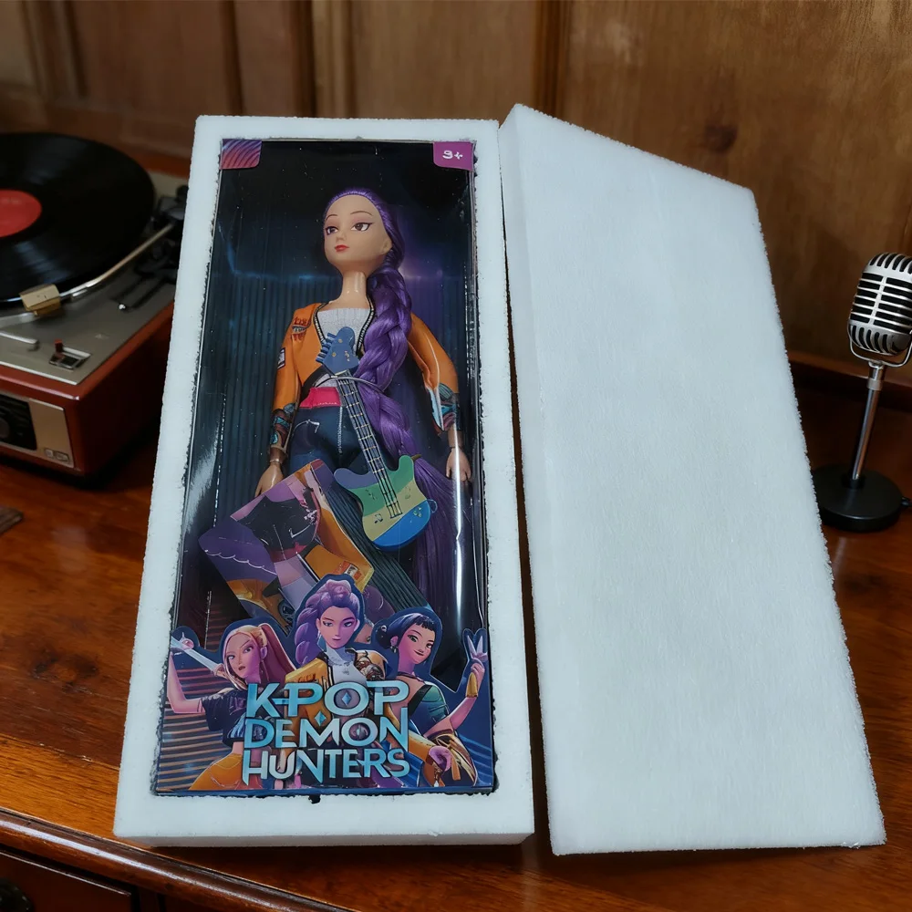 Haute qualité Kpop chasseurs de démons figurine jouet Rumi Mira Zoey costume noir avec chanson poupée en plastique cadeau de noël vente chaude