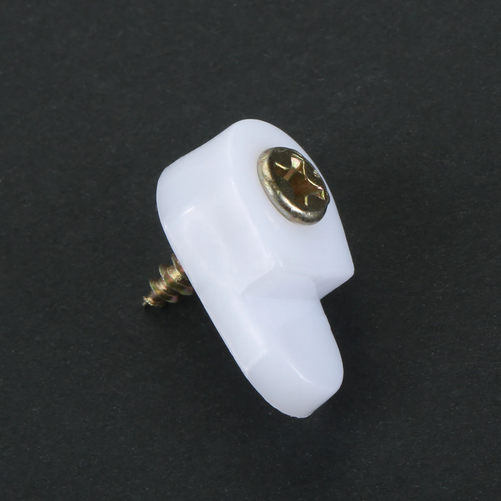 200-Pack Glass Retainer Clips - 4mm Offset Cabinet Door Clips With Screws For Mirrors & Glass