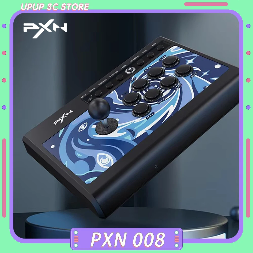 

PXN 008 Arcade Game Rocker Domestic Fighting Game Controller KOF Tekken Game Machine For PC PS4 NS Custom Phone PC Accessories