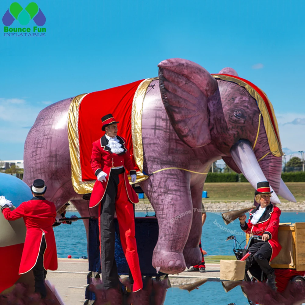 

Outdoor 5m16ft Customized Large Inflatable Elephant Cartoon Animal Model For Circus Decoration Parade Event Advertising