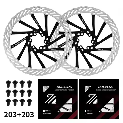 BUCKLOS Ultralight MTB Bike Hydraulic Disc Brake Rotor 160/180/203mm Mountain Road Racing Bicycle Brake Disc with 6 Free Bolts - Image 10
