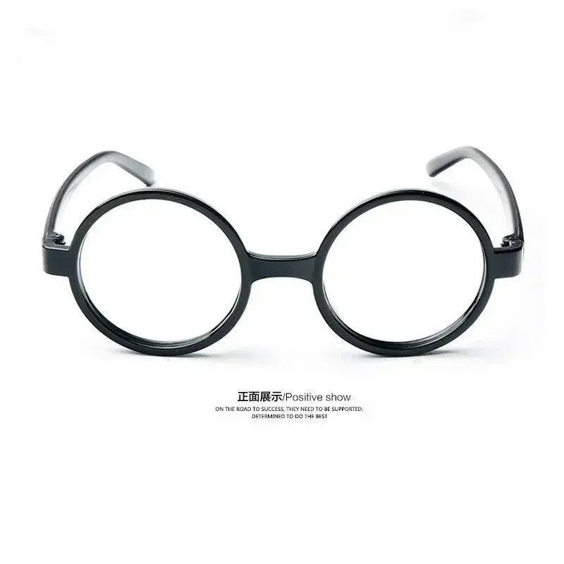 Harry Potter Glasses Cosplay Accessories Cosplay Frame Round Metal Flat Retro Art Glasses Adult Boy Clothing Props Gifts