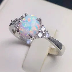 Fashion exquisite retro niche ring egg-shaped ring female fashion creative jewelry wholesalewomen, opal rings and jewelry