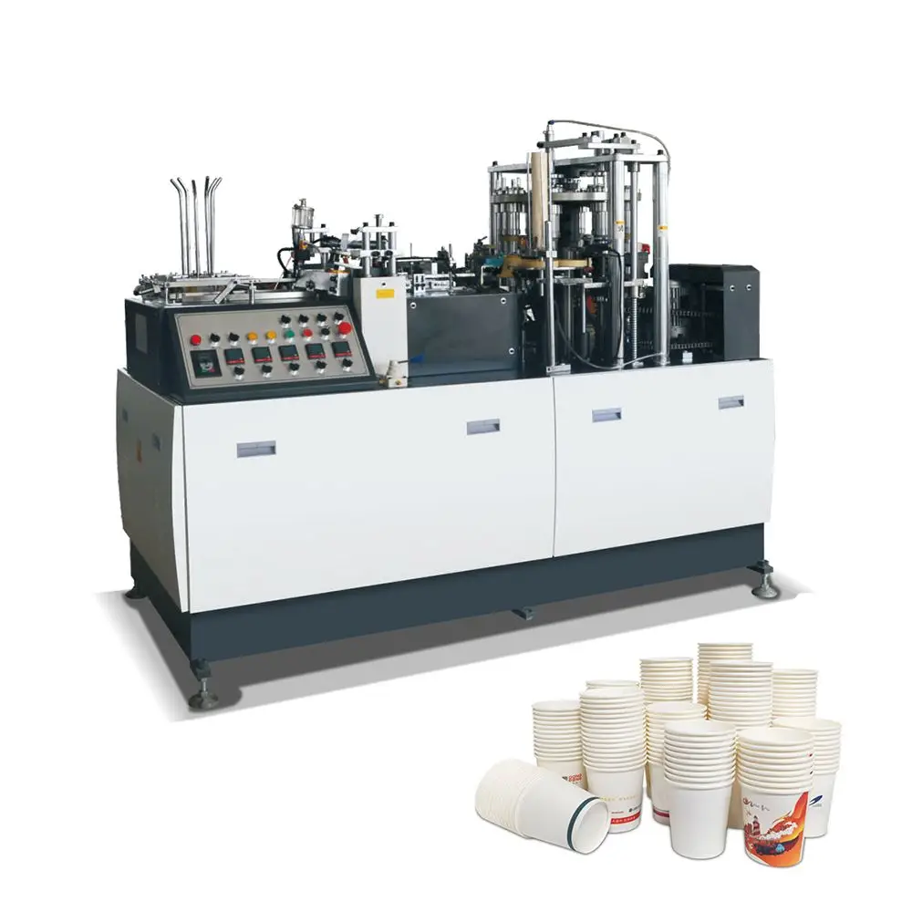 Máquina de vasos de papel de alta velocidad Precio de la máquina de vasos de papel desechables baratos