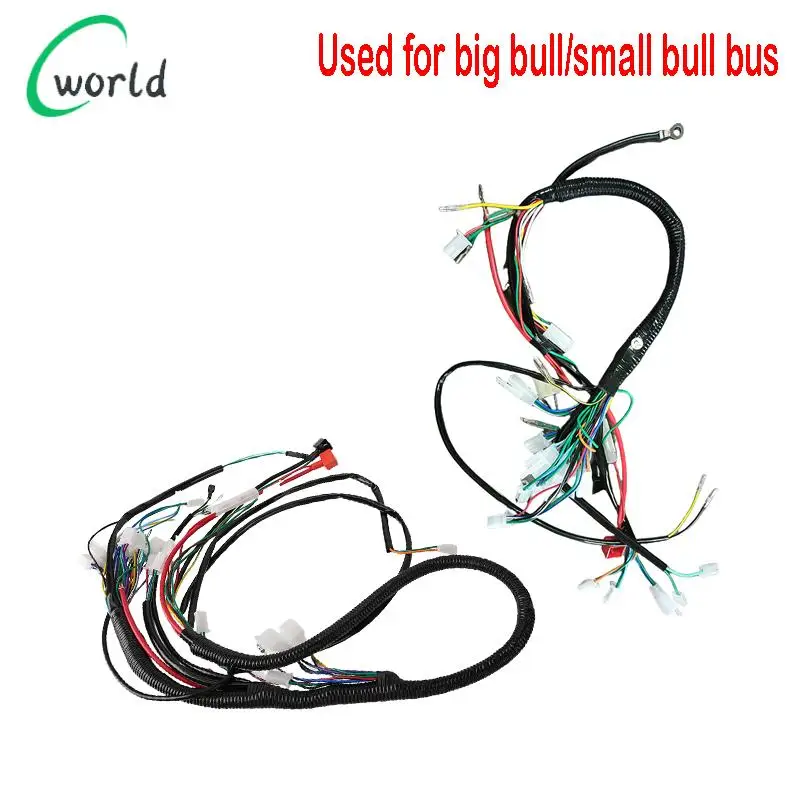 Motorcycle Full Complete Electric CDI Wiring Harness Wiring Loom Coil Rectifier Kits for 50-250 300CC ATV Quad
