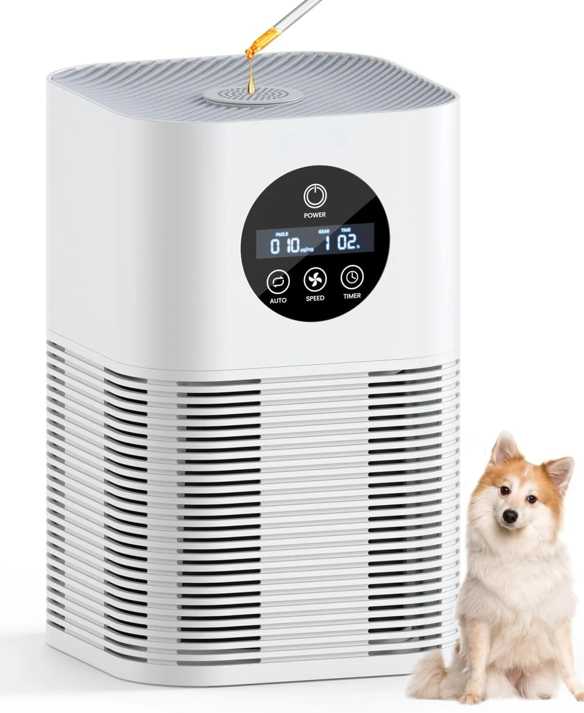 

High Efficiency Air Purifiers for Large Room up to 600 Ft², Powerful H13 True Hepa Air Purifiers for Pets Hair, Dander, Smoke,