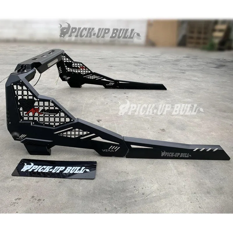 

4WD Double Layer Grid Roll Bars for Hilux Ranger Dmax D40 with nal Reserving Brake Light Universal Truck Bed Rack Roll Bar