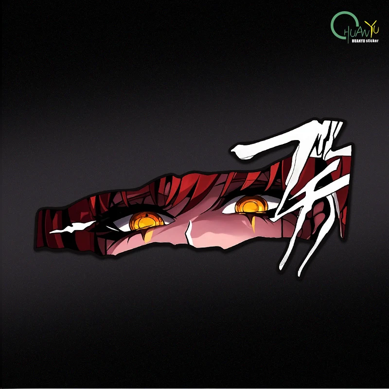 

Персонализированное аниме 2D Маки Маки, наклейка для автомобиля, бампер мотоцикла, украшение для ноутбука, светоотражающая наклейка