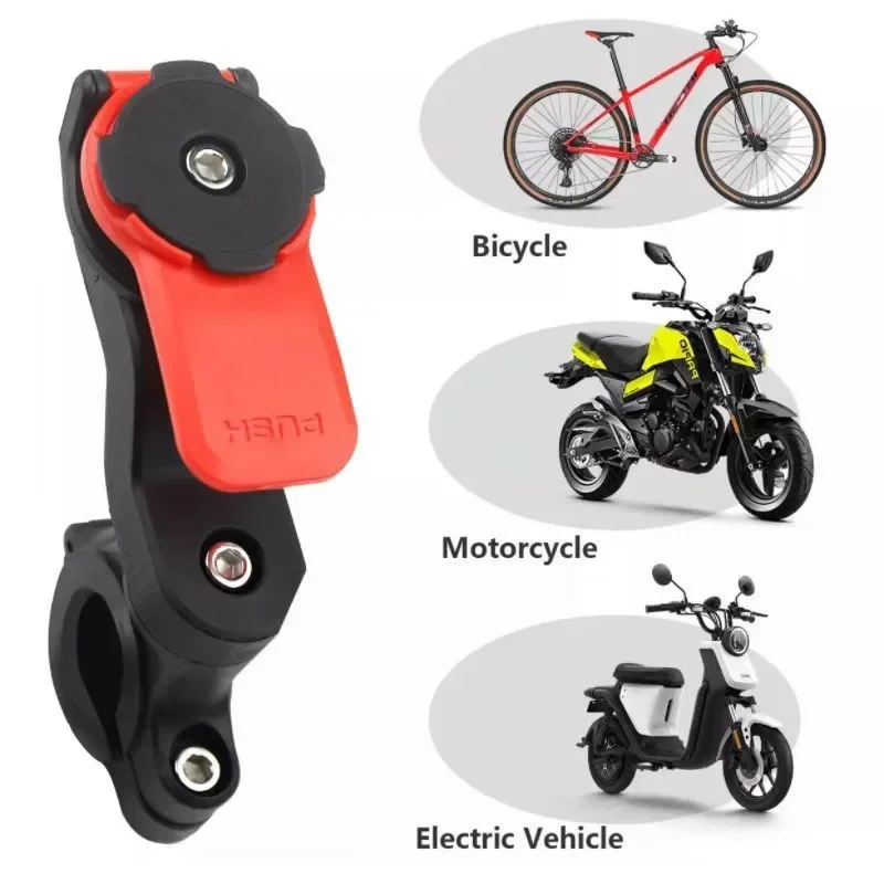 Motorcycle Bike Phone Holder Stand Nylon Shock Mounts Self Lock Support Handlebar Mirror Mount Bracket Bicycle Accessories