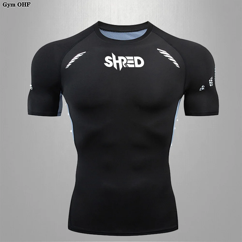 Rashgard Sport T Shirt Running Compression Shirt Men Fitness Training Long Sleeves Shirts Gym MMA Dry Fit Sport Clothes Mens