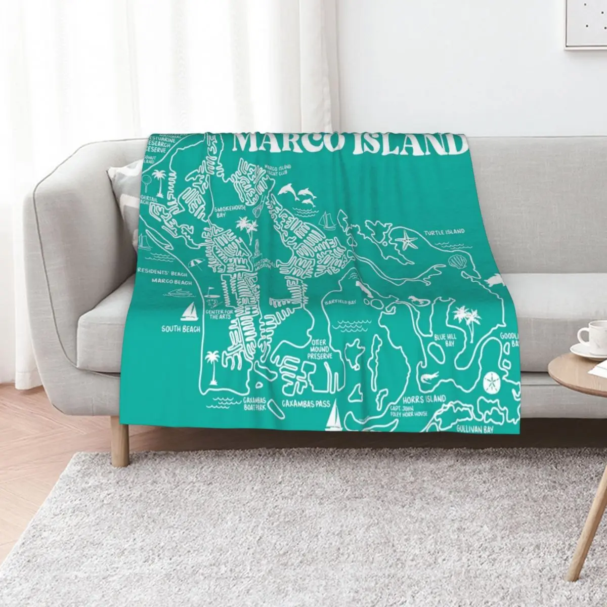 Marco Island Throw Blanket Decoratives valentine gift ideas Polar blankets and throws wednesday Large Blankets