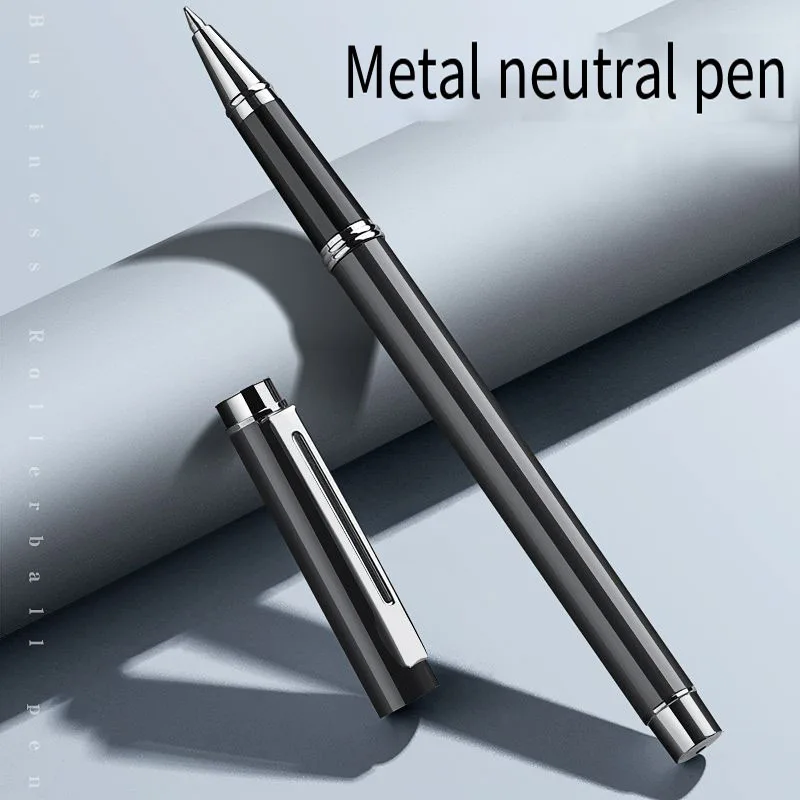 Metal Heavy Feel Carbon High-End Ballpoint Pen Luxury Men's Business Gel Pen Signature Pen Black Gel Ink Pen