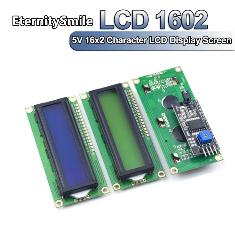 

LCD1602 1602 ЖК-модуль синий/желтый зеленый экран 16x2 символьный ЖК-дисплей PCF8574T PCF8574 IIC I2C интерфейс 5 В для Arduino