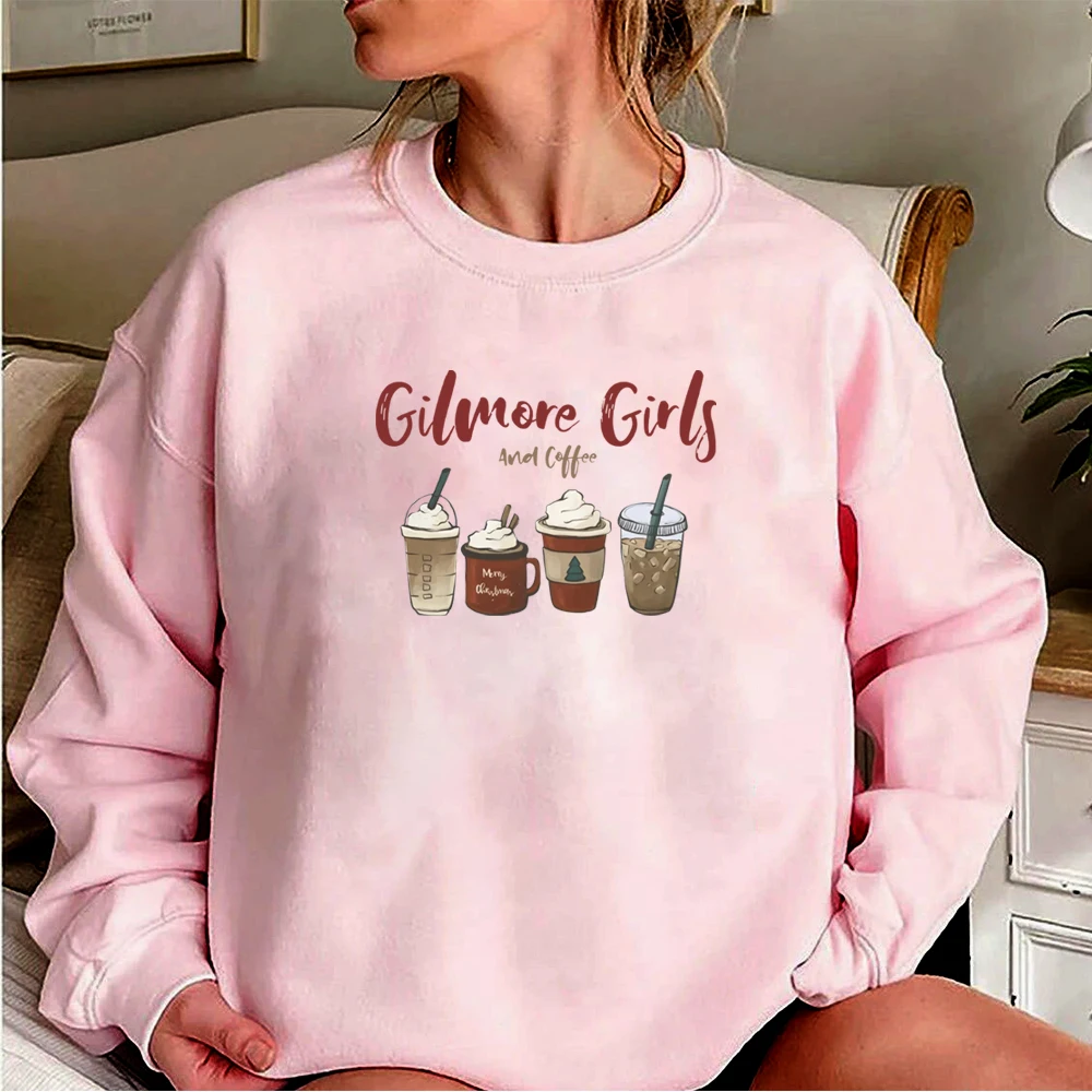 Lorelai Gilmore Girl Sweatshirt Gilmore Girls and Coffee Hoodie Stars Hollow Christmas Coffee Crewneck Sweatshirt Xmas Party Top