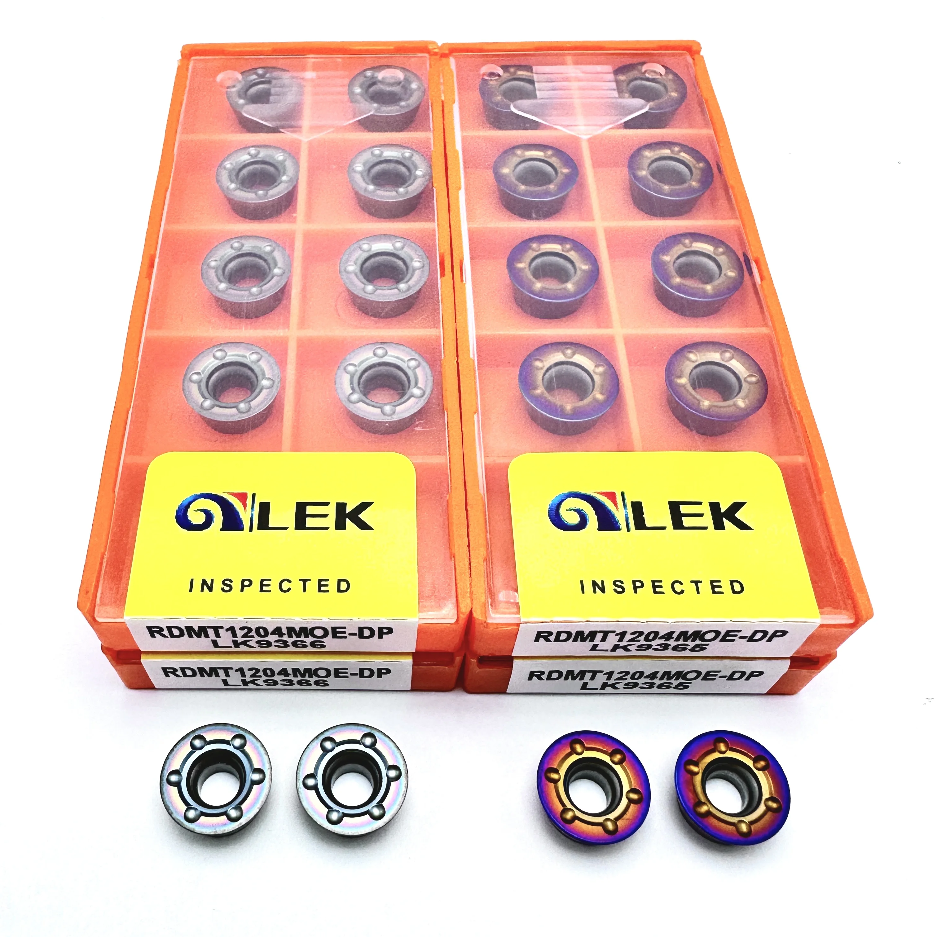 RDMT1204-DP LK9365 Nano revestimiento azul insertos de fresado indexables de alta calidad mecanizado de piezas de acero herramienta de torneado de fresado de torno CNC