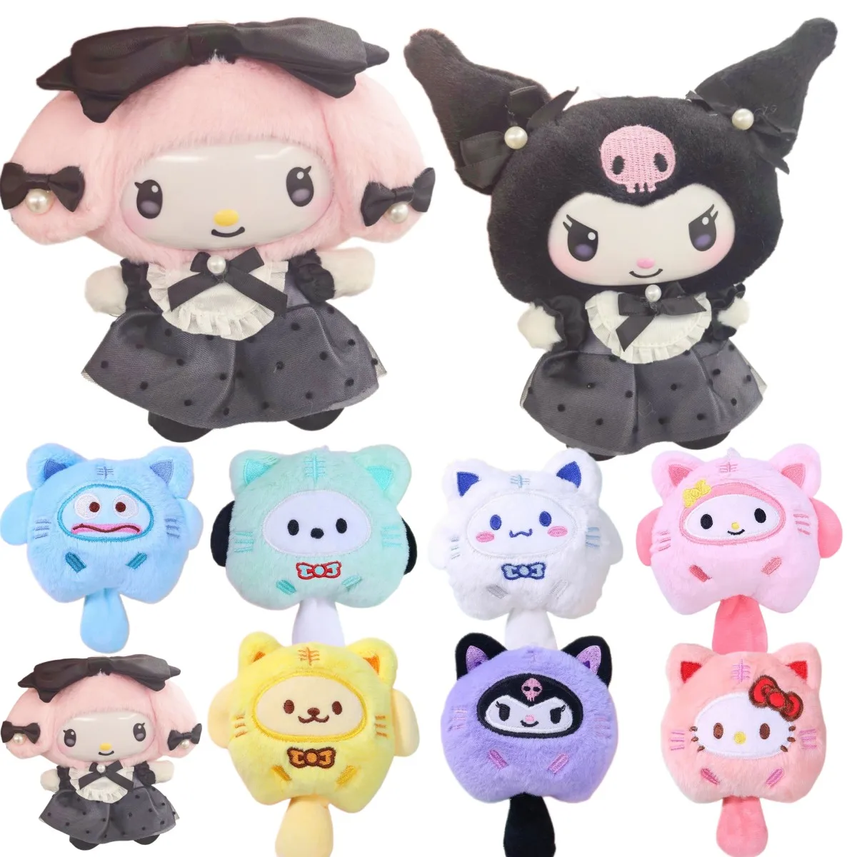 

Hello Kitty Sanrio Plush Stuffed Toy Keychain Anime Peripheral Kuromi Doll Backpack Hanging Chain Holiday Gifts For Boys Girls