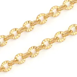 2meters Stainless Steel Textrued Cable Chains for Jewelry Making O Shape Chain DIY Necklace Bracelet Jewelry Chain Supplies