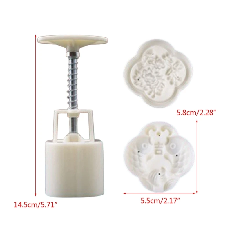 Stampo per torta fagioli mung a forma pesce da 50g Stampi per mooncake in plastica Accessori per cottura Dropship