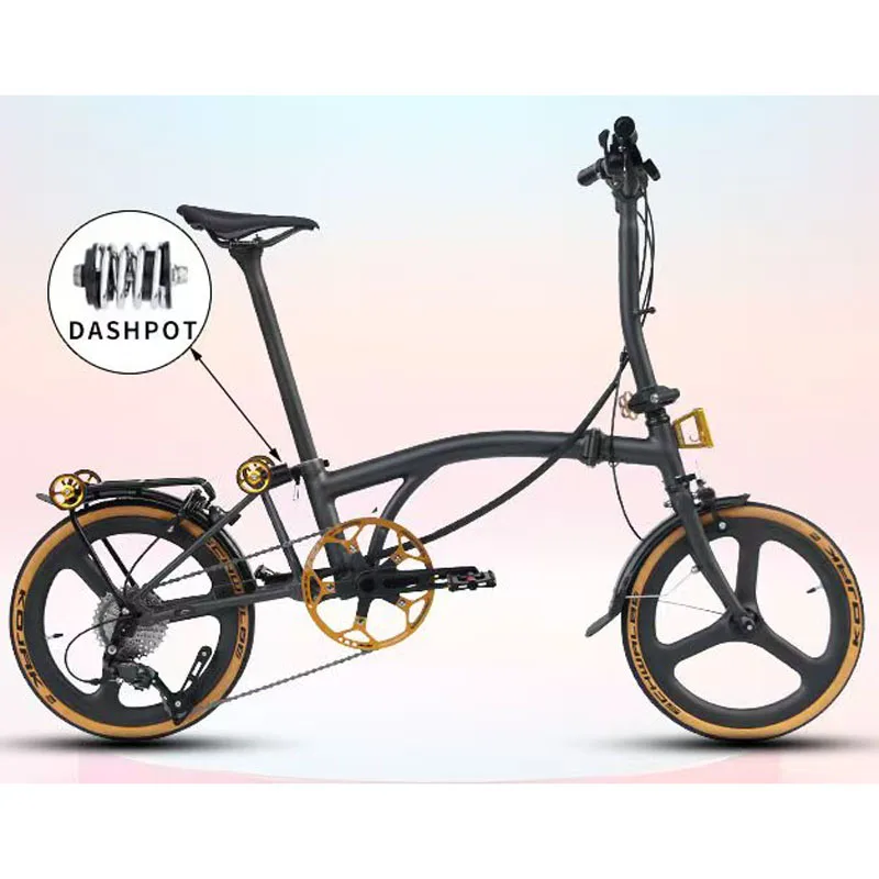 

Kafeidi folding bicycle shock absorber steel axle spring rear shock absorber effective shock absorption