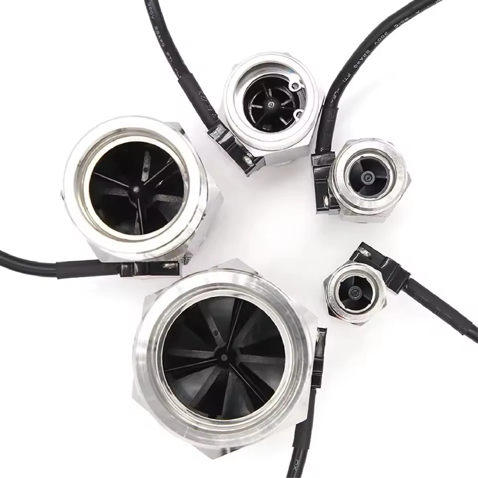 الفولاذ المقاوم للصدأ قاعة تدفق متر الكهرومغناطيسي تدفق المياه الاستشعار معدل تدفق السوائل الصناعية الاستشعار لموزع مياه السباكة