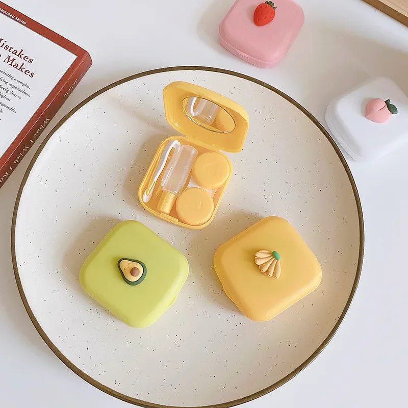 

1pc Plastic Makeup Storage Box, Cute Avocado Decor Box For Home