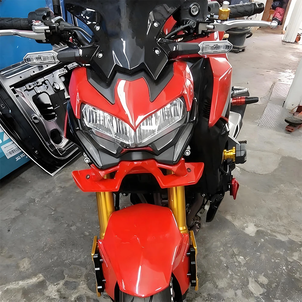 Suitable for KawasakiZ900 20-22Motorcycle Accessories Naked Bike Front Fairing Wing Aerodynamic Kit Spoiler Lower Lip Stabilizer