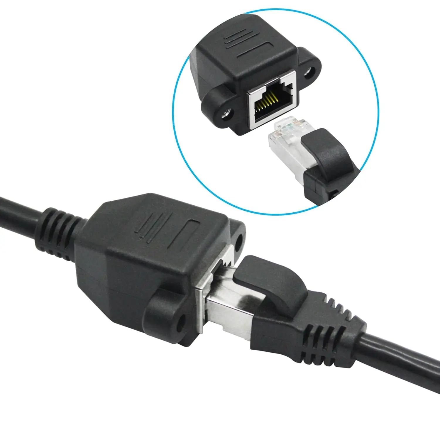 cat 6 cat 5 Extension Network LAN Screw RJ45 Cable Panel Male To Female Mount Ethernet Extend Cord RJ 45 Ethernet Cable