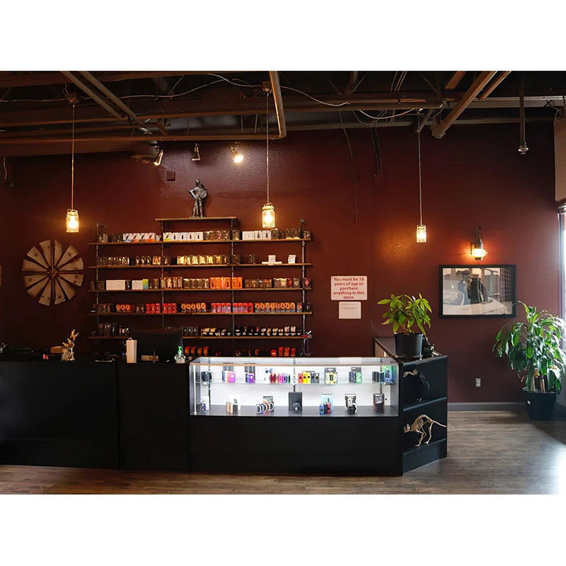 Custom. Fabriek Aangepaste Prijs Glazen Vitrine High-End Rookwinkel Display Glazen Vitrine