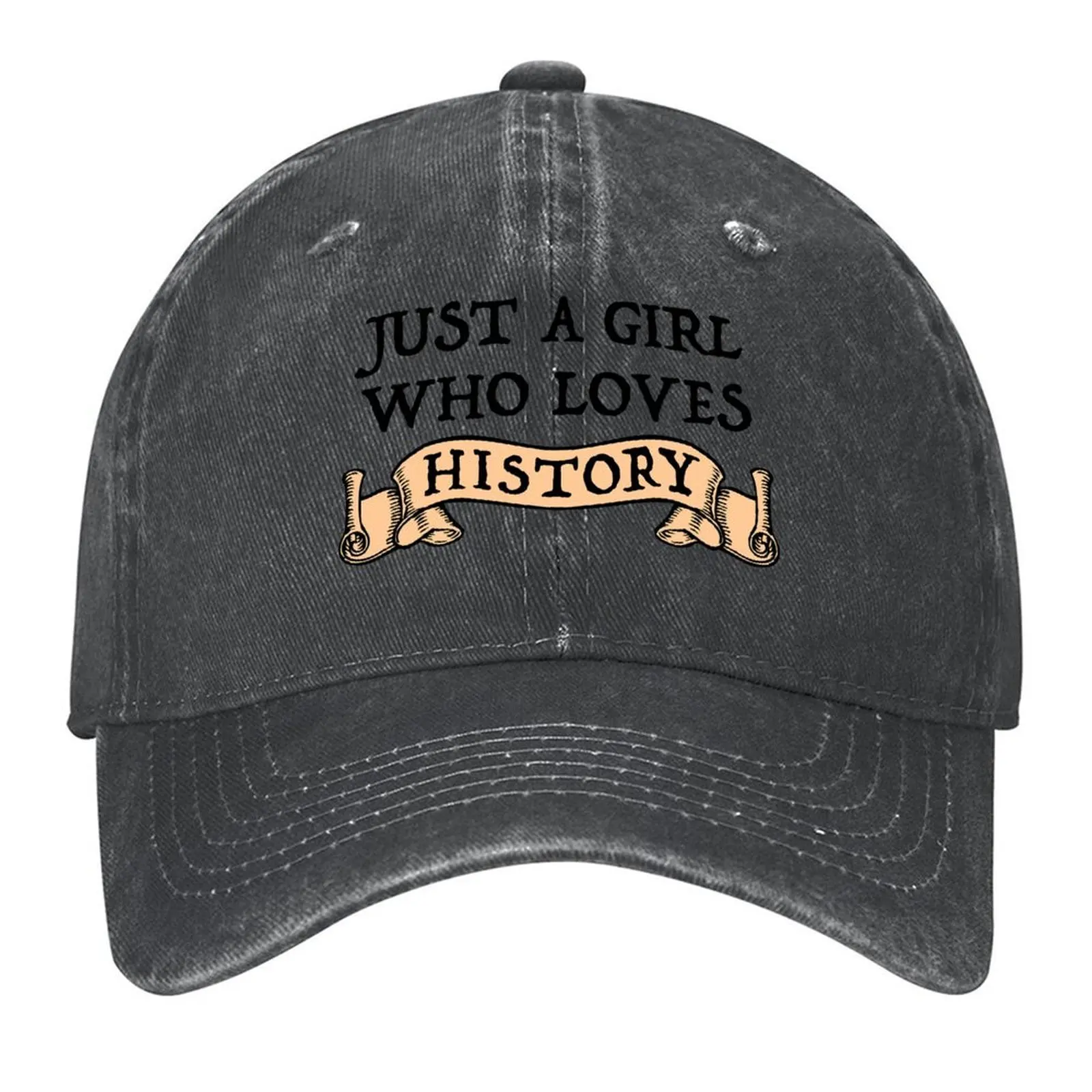 

Just A Girl Who Loves History Baseball Cap Golf fishing hat hiking hat summer hat Women's Beach Outlet Men's