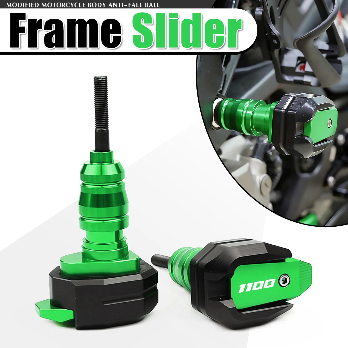 

For Z1100 Z 1100 2026 Motorcycle Falling Protection Frame Slider Fairing Guard Crash Pad Protector