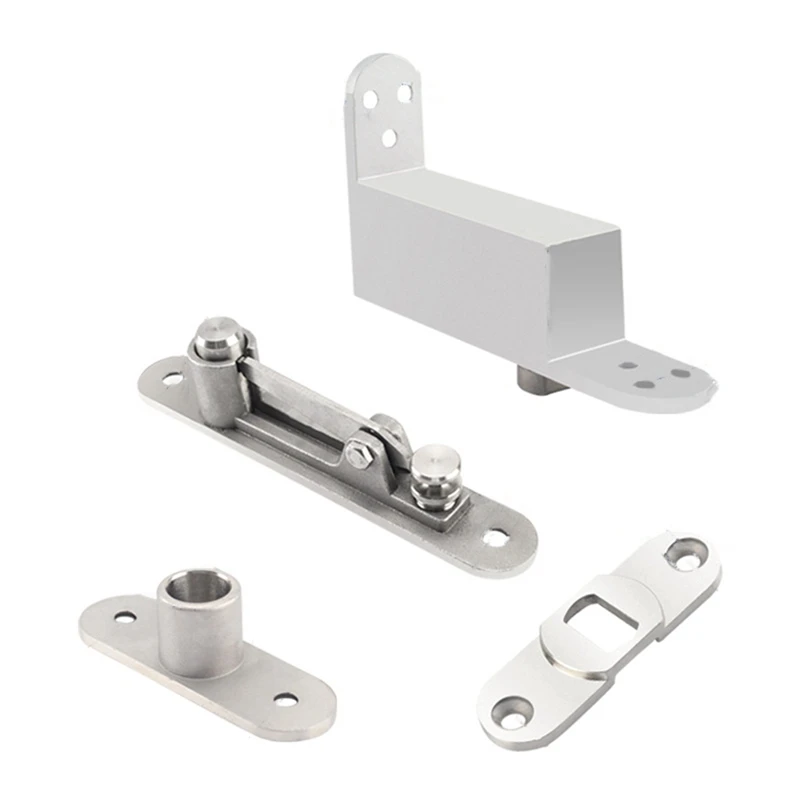 90 Degree Positioning Spindle Silver Stainless Steel Inside And Outside Hinge Hinge  Door Swivel Hinge