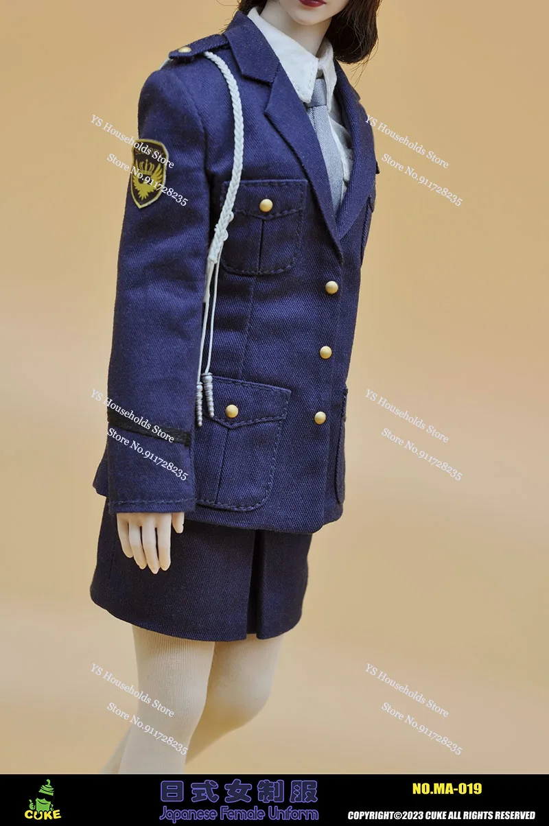 CUKE TOYS MA-019 1/6 Scale Japanese Female Soldier Uniform Clothes Set Commute Workwear Accessory For 12