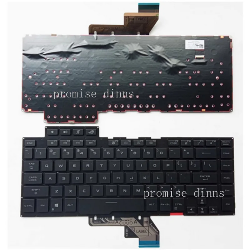 M  For Asus ROG Zephyrus GU502 GA502 GX502 GM502 Laptop RGB Backlit Keyboard Black