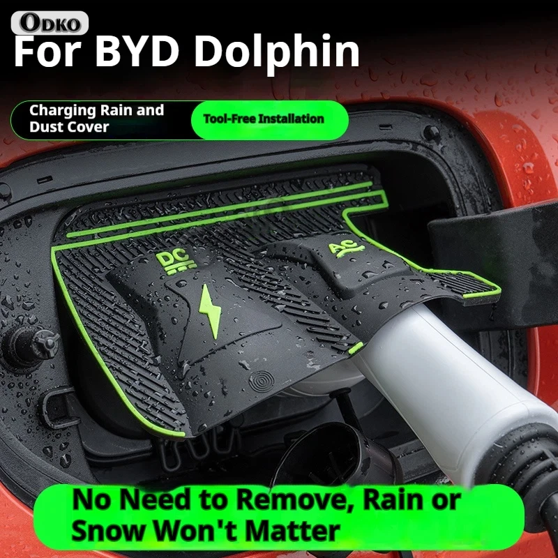 For BYD Dolphin Frigate 07 Qin EV L DMI Dedicated New Energy Car Charging Port Waterproof Protector Cover Gun Rain Cover