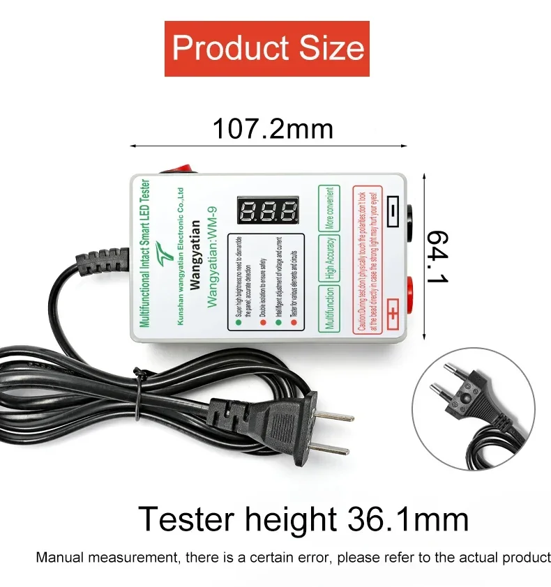 LED Tester 0-300V Output LED TV Backlight Tester Multipurpose LED Strips Beads bar light Lamp Test Tool Measurement Instruments