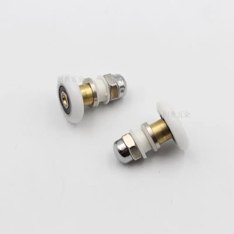 Shower Room Pulley Sliding Glass Door Wheels Nylon Roller Copper Wheel Bathroom Roller Wheel