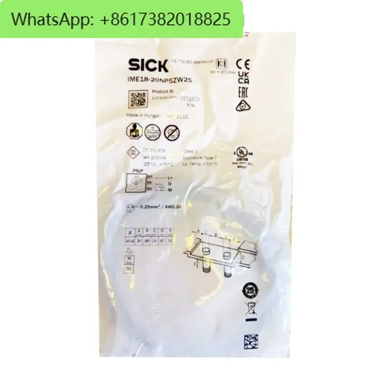 

IME18-20NPSZW2S Индуктивный бесконтактный переключатель Новый оригинальный бесконтактный переключатель постоянного тока трехпроводной PNP нормально открытый