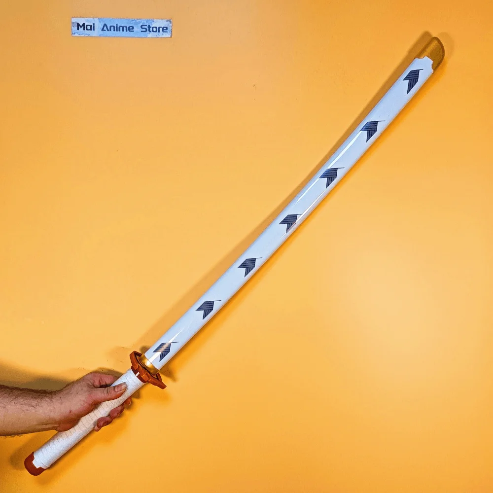 Figurine Katana lumineuse de 40 pouces, faux damas, modèle épée légère, taille réelle, Anime Katana japonais, accessoire de Cosplay, jouet non tranchant, cadeau
