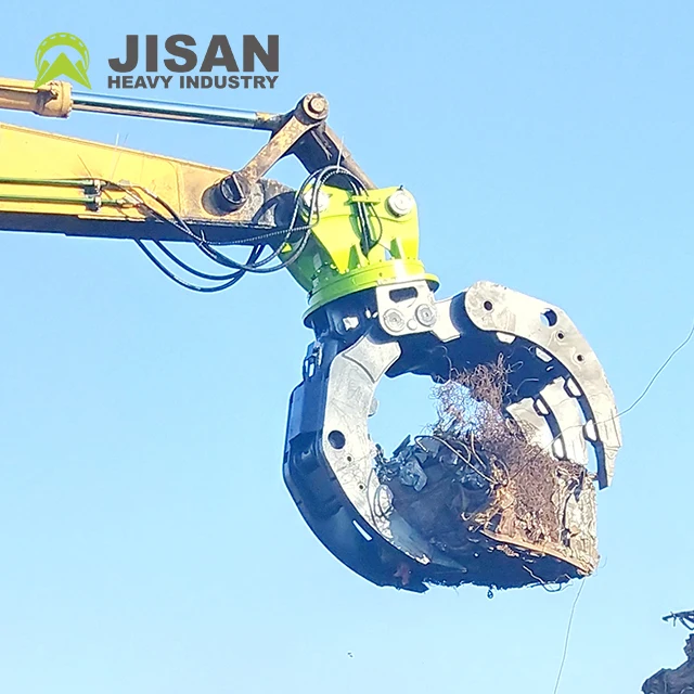 Multifunctional Hydraulic Grab For Wood Excavator Construction Tractor Power Handy Log Grapple Crane Tools With Core Engine