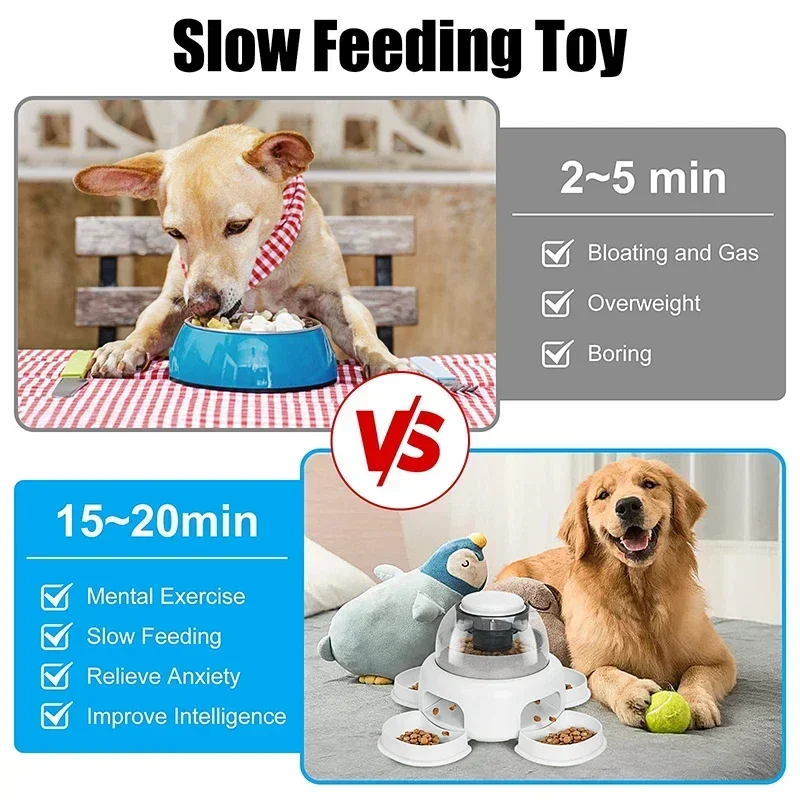 Benepaw Funny Dog Puzzle Toys Interactive Anti Slip Puppy Pet Slow Feeder Treat Feeding Games IQ Training Mental Enrichment