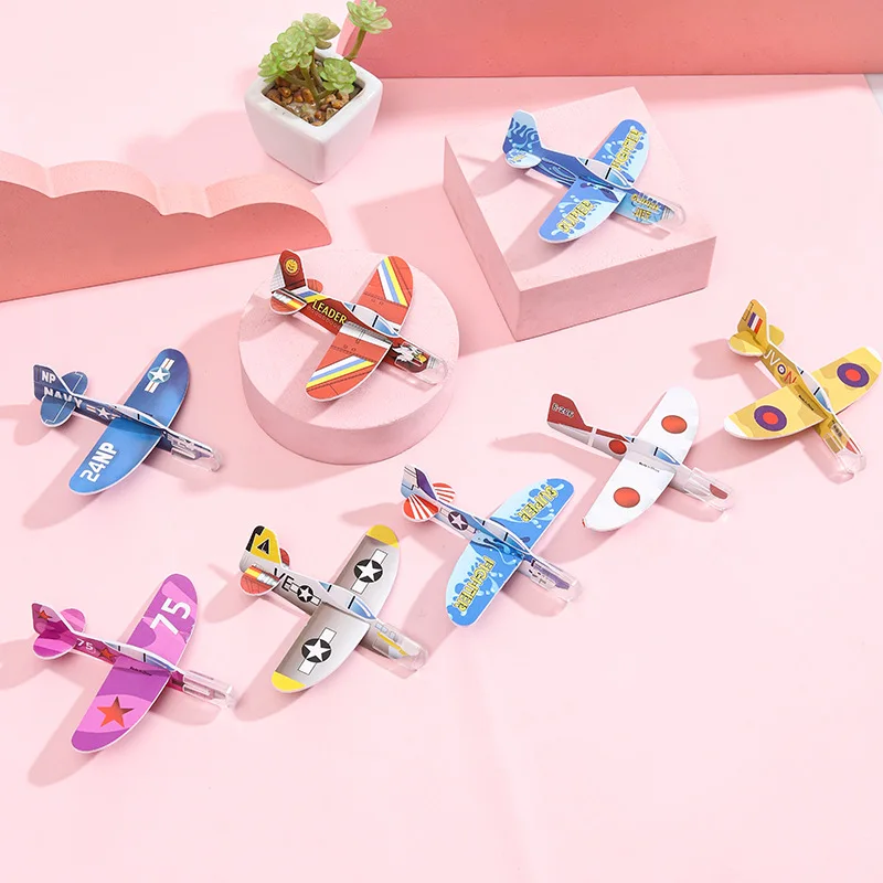 Mini Foam Small Aircraft DIY Colorful Children's Toys Aviation Aircraft Model Kindergarten Gifts Kid's Outdoor Activities Toys