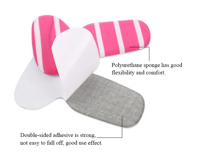 HANRIVER 1 paire de semelles intérieures en forme de T chaussures à talons hauts coussinet semelle intérieure super douce coussin éponge antidérapant protecteur de talon de pied vente chaude